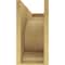 Ekena Millwork 11"W x 33"D x 22"H Classic Emerson Rough Cedar Woodgrain TimberThane Corbel, Primed Tan CORUR11X33X22EMRRCPR - alternate 6